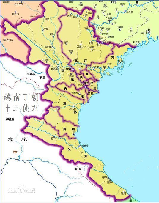 越南本是古代中国的一个郡县，这个朝代的无能才被独立出去