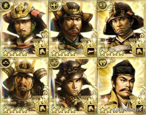 了解一下日本战国时期，各大名最佳名将阵容吧，战国五名将领衔