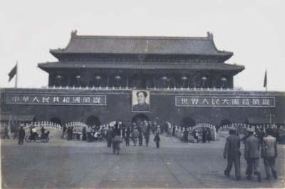 北京天安门城楼老照片